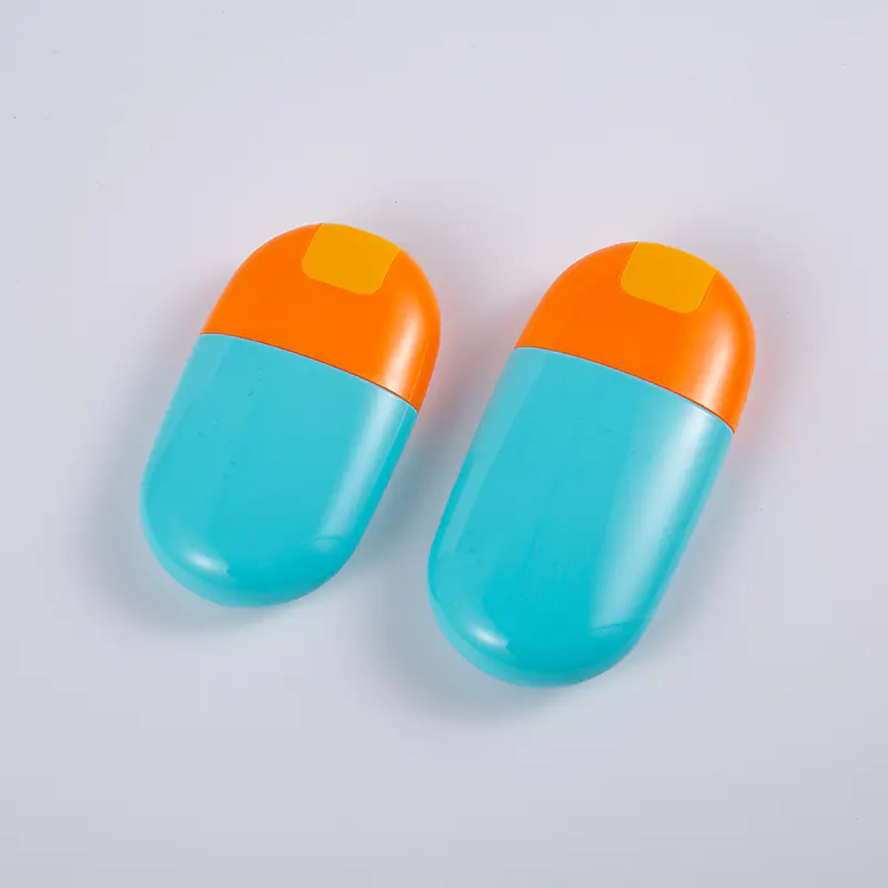 Pevná modrá farba 30 ml 50 ml EVOH viacvrstvová fľaša na opaľovanie so skrutkovacím uzáverom