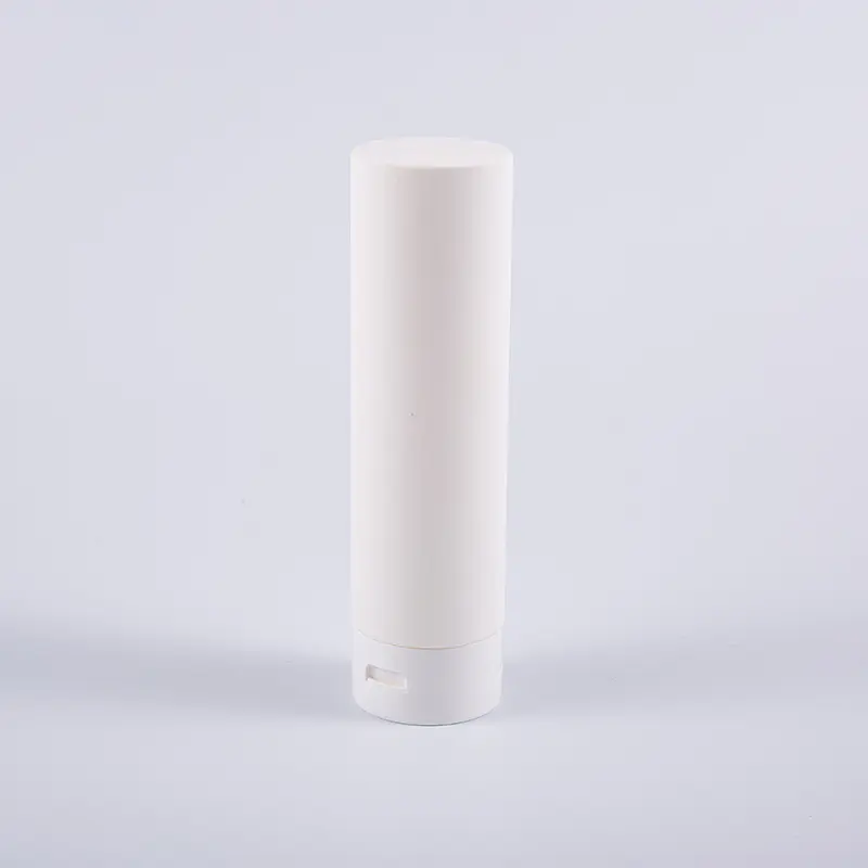 Biela Soft Touch okrúhla invertovaná 180 ml PE fľaštička na čistenie vlasového kondicionéru s odklápacím vrchným uzáverom