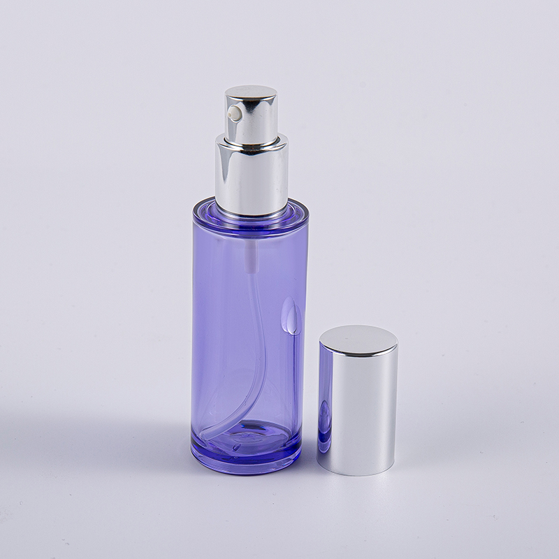 Vysoko kvalitná 35 ml okrúhla fľaša na mlieko s hliníkovou pumpičkou na cestovanie