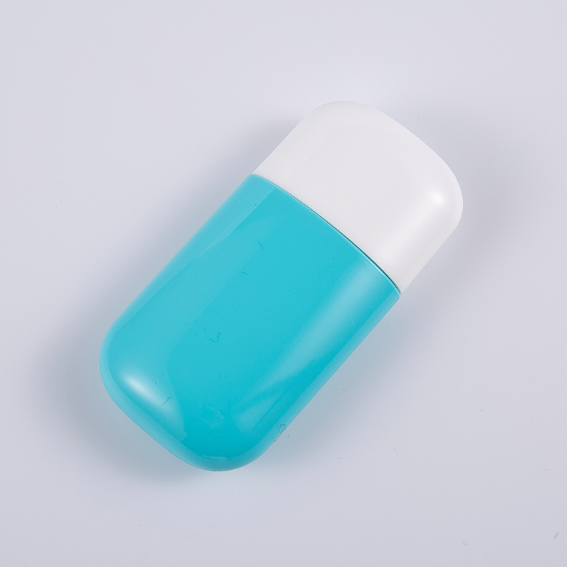 30 ml a 50 ml modrá PE fľaša na opaľovanie s UV ochranou 30 ml a 50 ml modrá PE fľaša na opaľovanie s UV ochranou