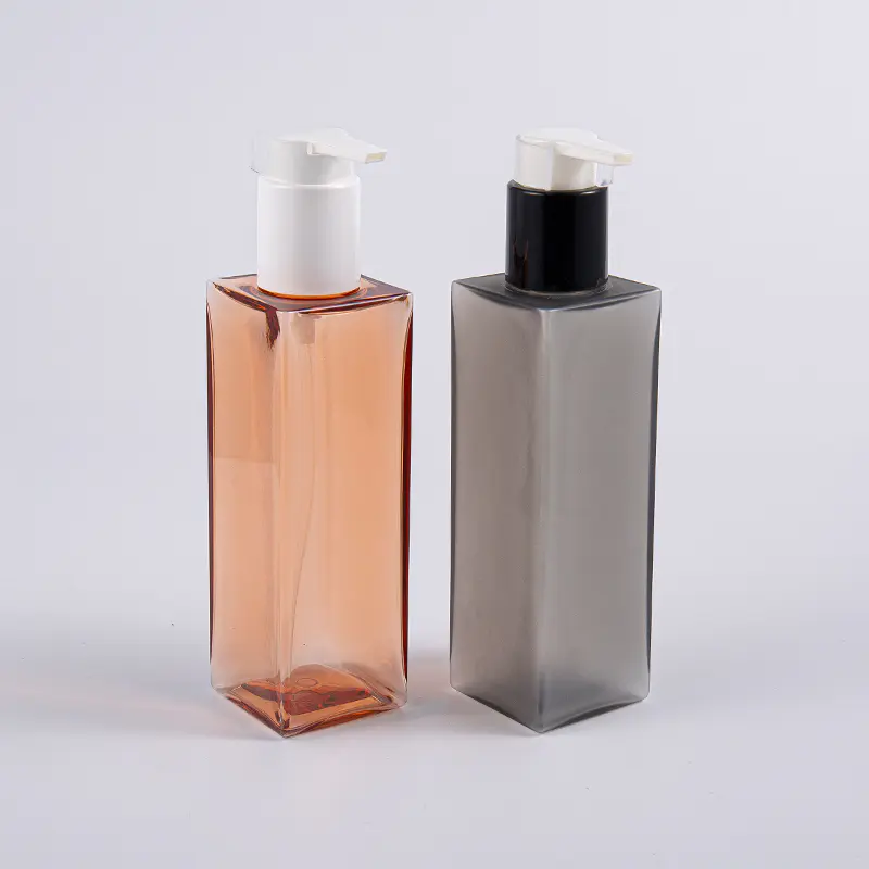 Fľaša s pumpičkou PETG Lotion Pump 150 ml štvorcového tvaru