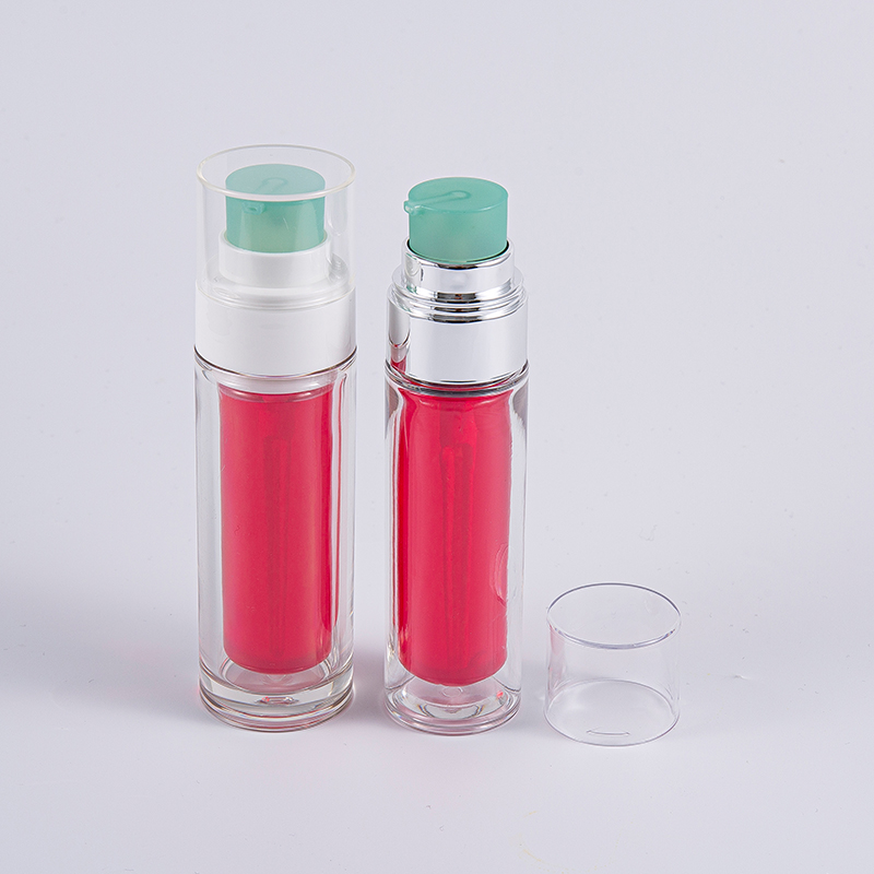 Priehľadná PETG fľaša s viacvrstvovým kompozitným vnútorným vreckom 30 ml 50 ml vákuová fľaša s pumpičkou Priehľadná PETG fľaša s viacvrstvovým kompozitným vnútorným vreckom 30 ml 50 ml vákuová fľaša s pumpičkou