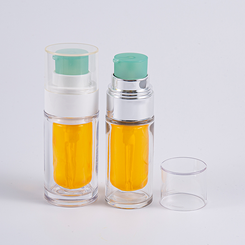 Priehľadná PETG fľaša s viacvrstvovým kompozitným vnútorným vreckom 30 ml 50 ml vákuová fľaša s pumpičkou Priehľadná PETG fľaša s viacvrstvovým kompozitným vnútorným vreckom 30 ml 50 ml vákuová fľaša s pumpičkou