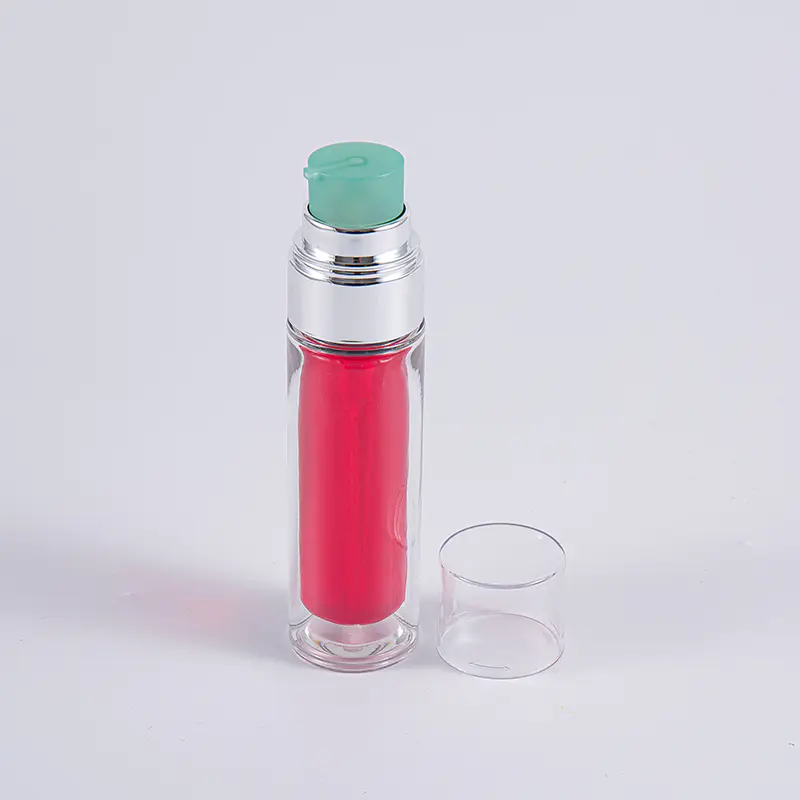 Priehľadná PETG fľaša s viacvrstvovým kompozitným vnútorným vreckom 30 ml 50 ml vákuová fľaša s pumpičkou Priehľadná PETG fľaša s viacvrstvovým kompozitným vnútorným vreckom 30 ml 50 ml vákuová fľaša s pumpičkou
