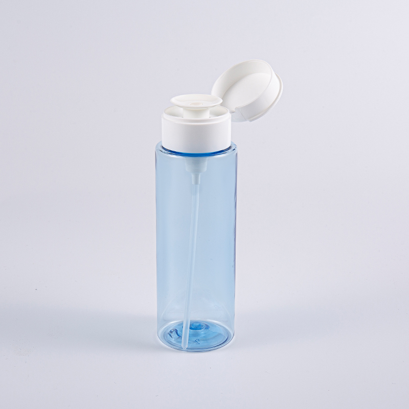 200 ml priehľadné modré fľaše na odstraňovanie make-upu 200 ml priehľadné modré fľaše na odstraňovanie make-upu