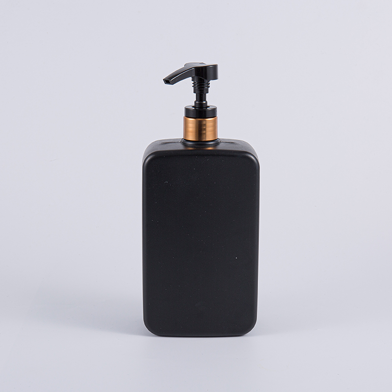 Pevná čierna farba Square 1000 ml PE šampón na čistenie fľaštičky s pumpičkou
