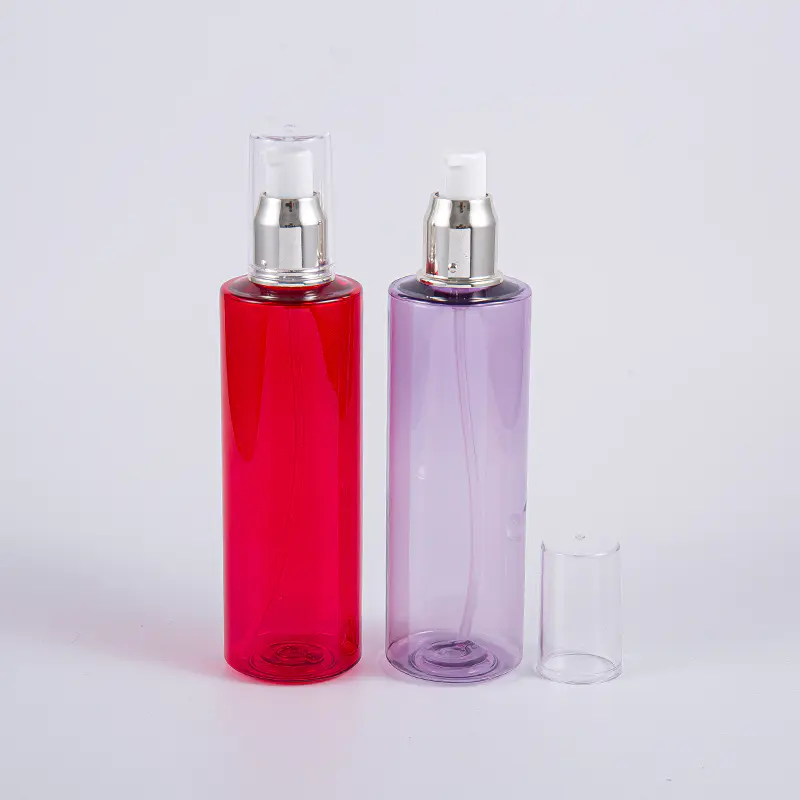 Okrúhle 200 ml PET fľaštičky s tonerom na tvár